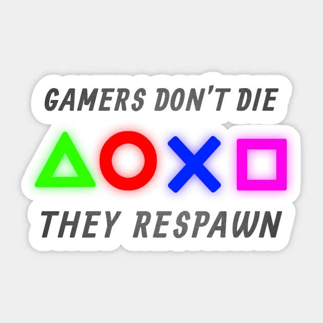 Gamer Respawn Sticker by PH-Design